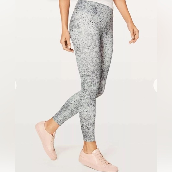 Lululemon Women's Gray Speckled Wunder Under 7/8 Leggings size 6 - Picture 12 of 12